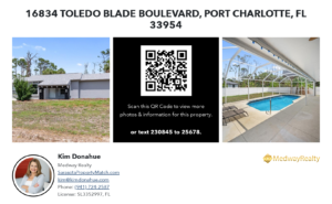 one sided postcard for 16834 toledo blade boulevard port charlotte fl