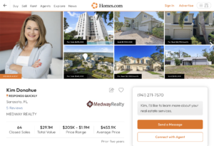 partner with kim donahue and homes com