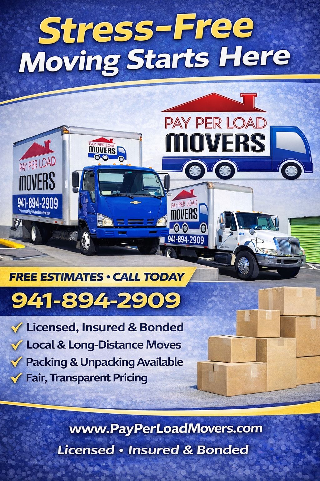pay per load movers sarasota