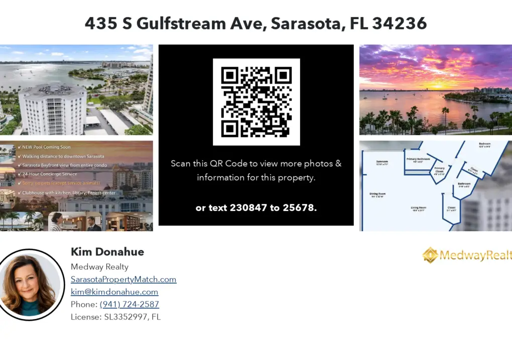 One Sided Postcard for 435-s-gulfstream-ave-sarasota-fl