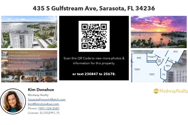 Price Reduced! Sarasota Waterfront Condo $625K
